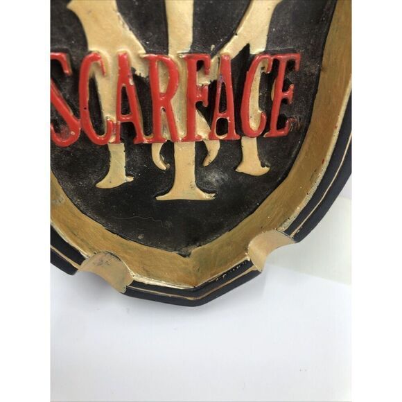 Scarface  Small Glass Ashtray Tony Montana Al Pacino Universal Studios - Picture 7 of 13